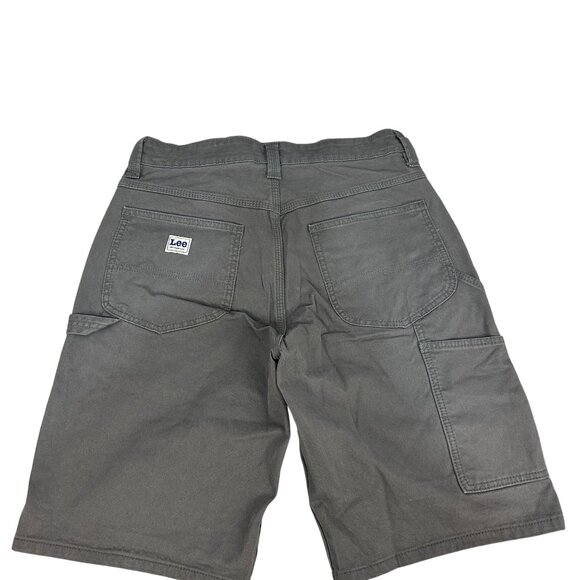 Lee Carpenter Workwear Mens Shorts Size 30 Durable Cotton Blend Painters Gray - Picture 7 of 7